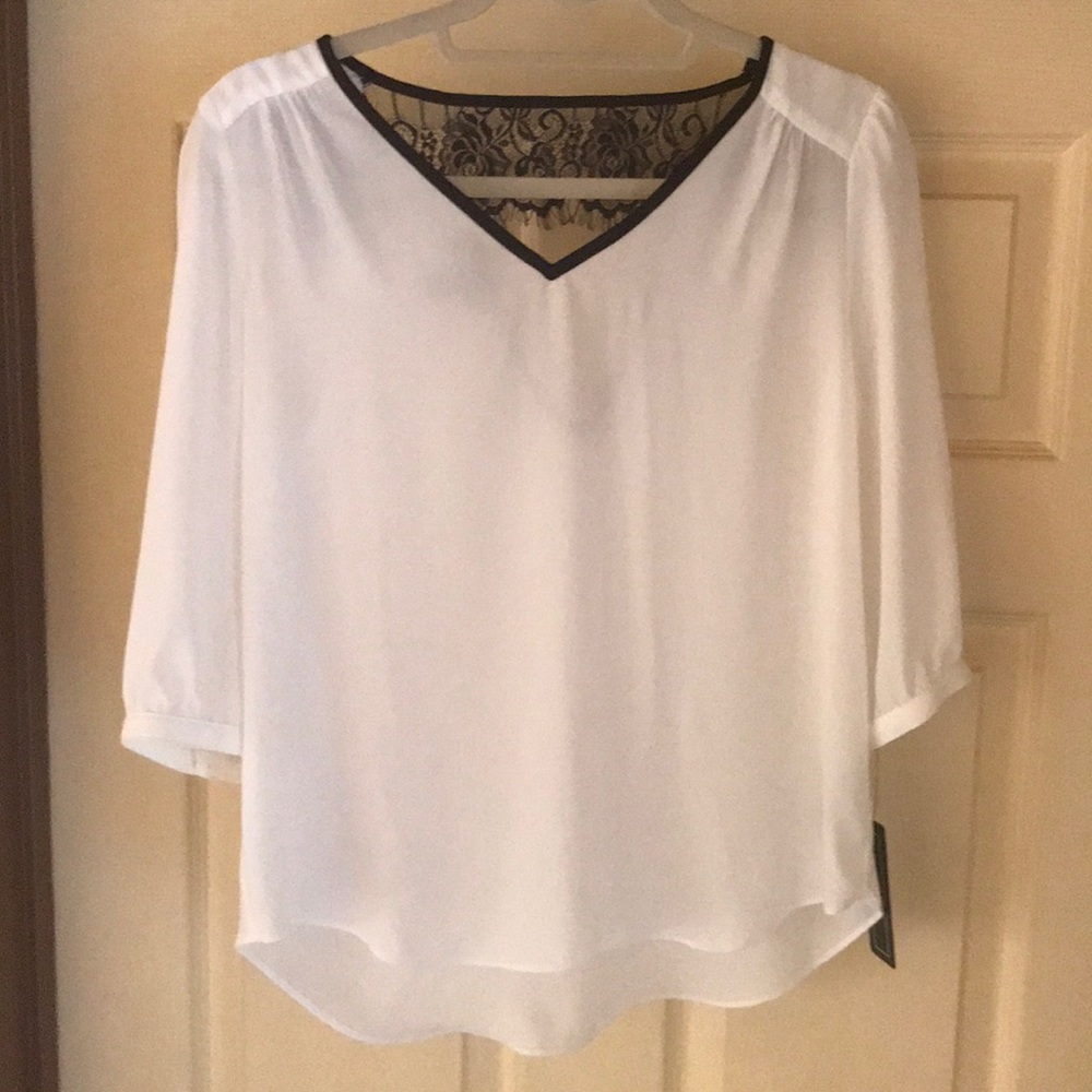 Beige w/black trim,back lace w/triangle opening